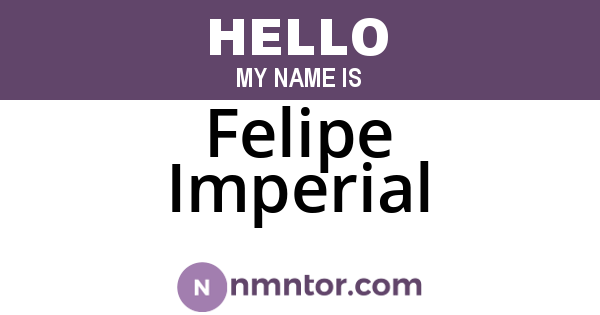 Felipe Imperial