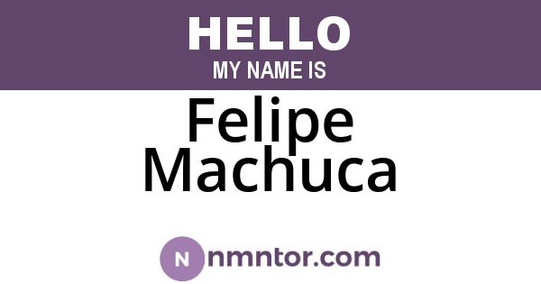Felipe Machuca