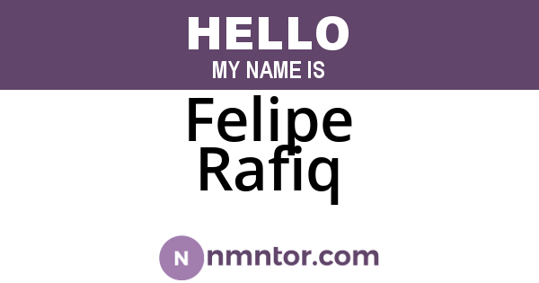 Felipe Rafiq