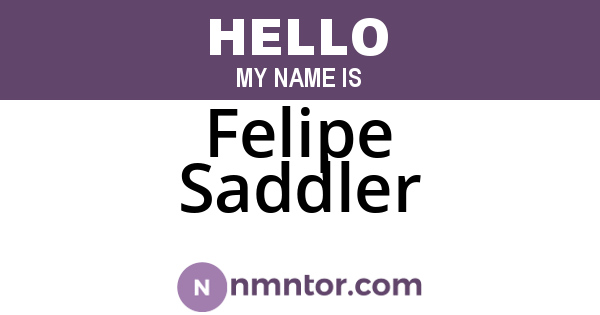 Felipe Saddler
