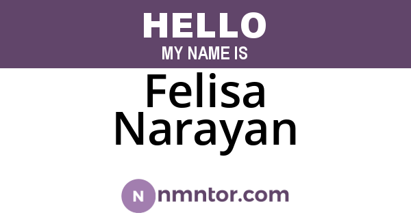 Felisa Narayan