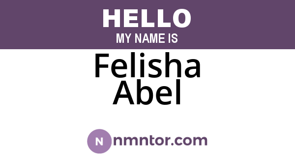 Felisha Abel