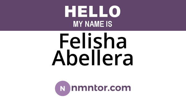 Felisha Abellera