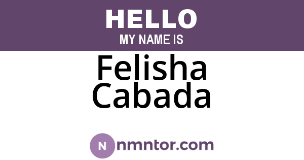 Felisha Cabada