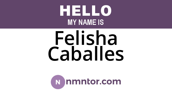 Felisha Caballes
