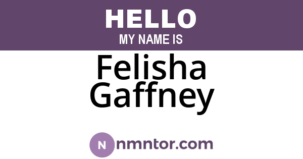 Felisha Gaffney