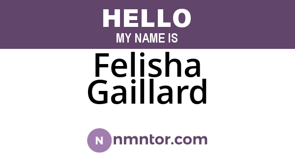 Felisha Gaillard