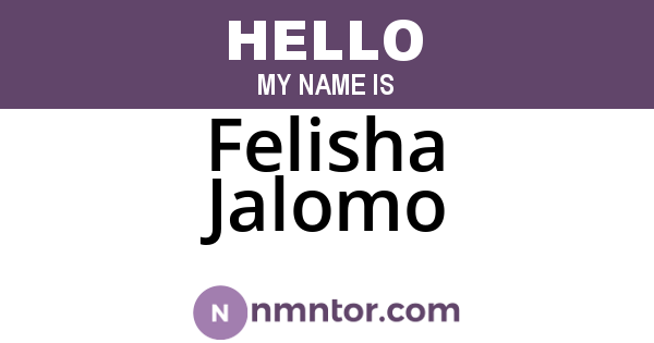 Felisha Jalomo