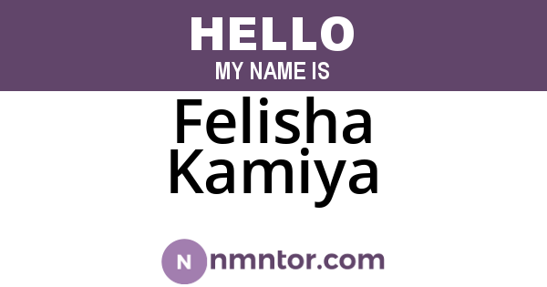 Felisha Kamiya