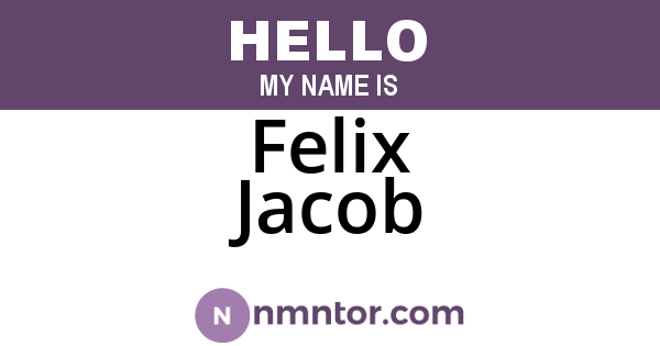 Felix Jacob