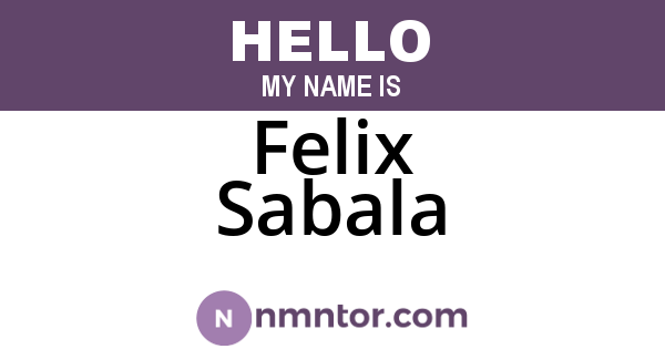 Felix Sabala