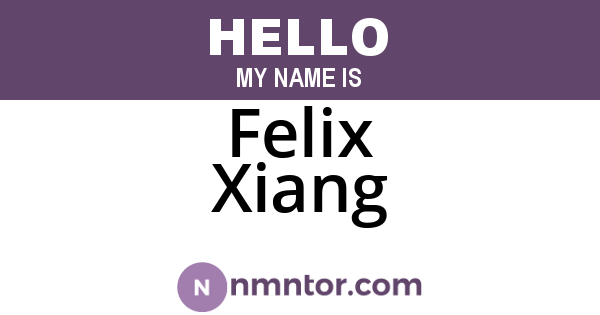 Felix Xiang