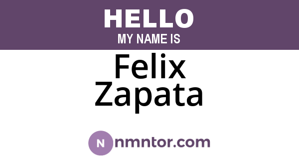 Felix Zapata