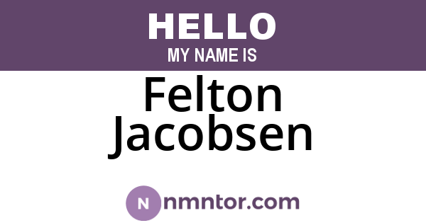 Felton Jacobsen