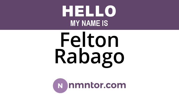 Felton Rabago