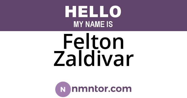 Felton Zaldivar