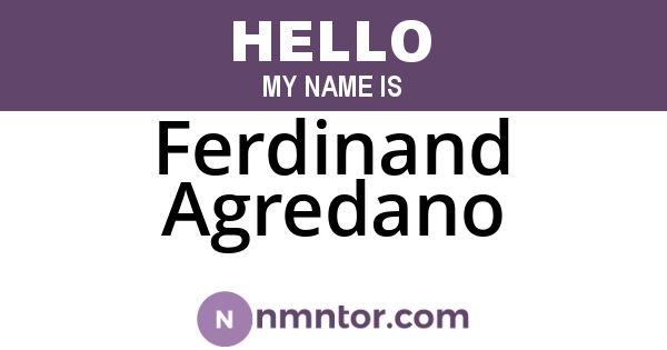 Ferdinand Agredano