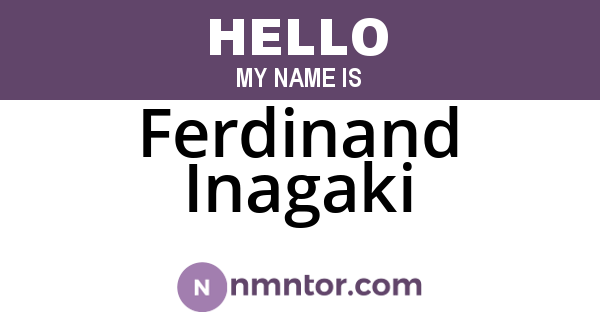Ferdinand Inagaki