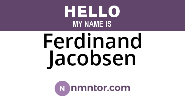 Ferdinand Jacobsen