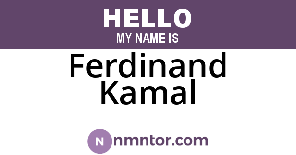 Ferdinand Kamal