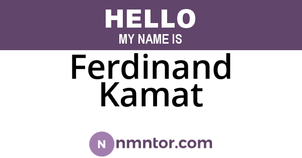 Ferdinand Kamat