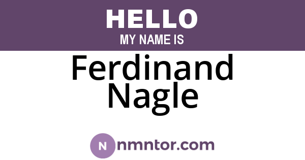 Ferdinand Nagle