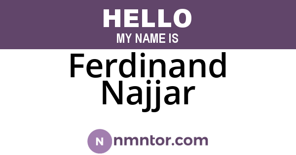 Ferdinand Najjar