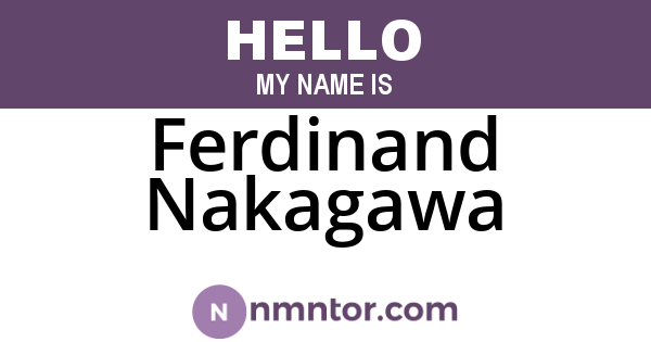 Ferdinand Nakagawa