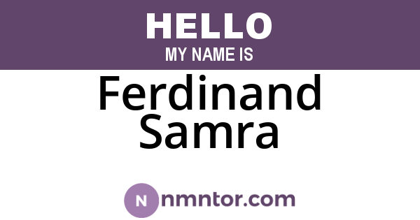 Ferdinand Samra