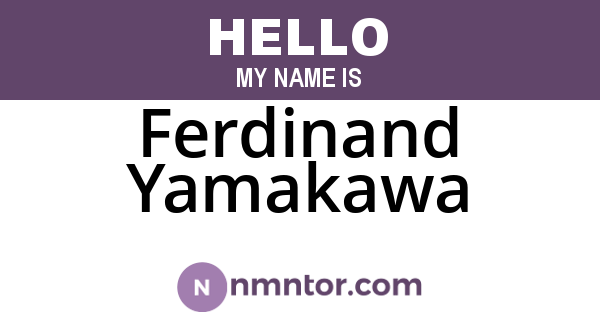 Ferdinand Yamakawa