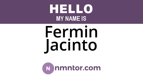 Fermin Jacinto