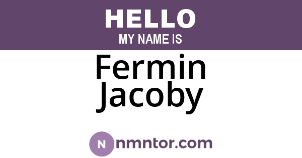 Fermin Jacoby