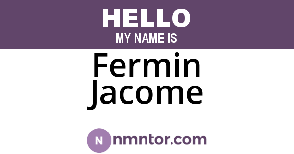 Fermin Jacome