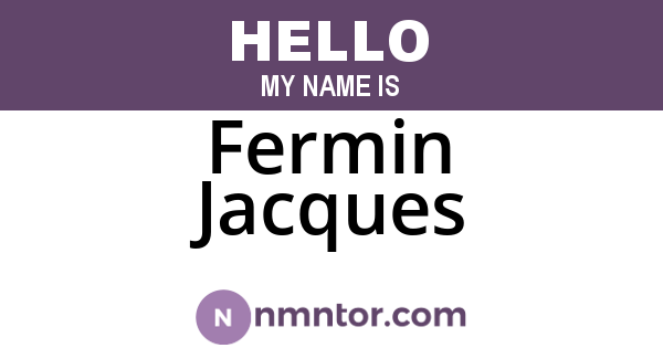 Fermin Jacques