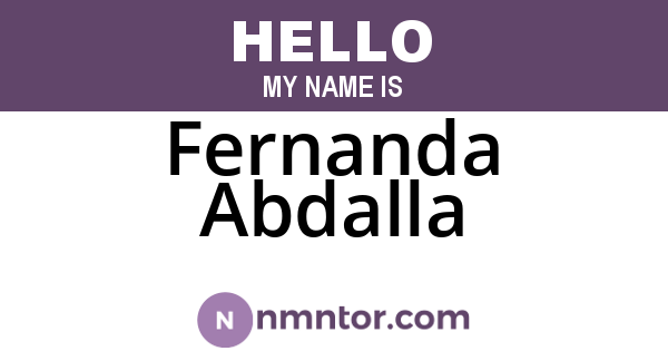 Fernanda Abdalla