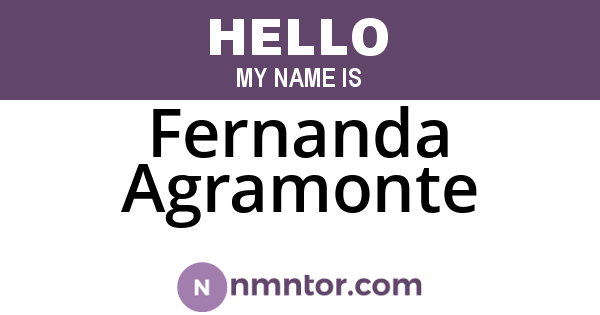 Fernanda Agramonte