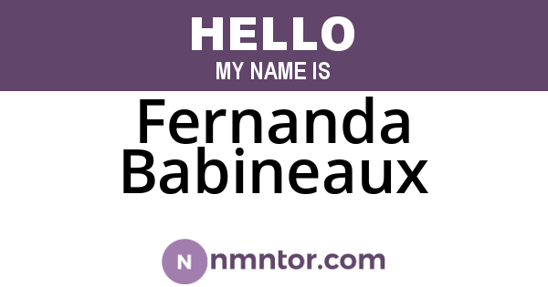 Fernanda Babineaux
