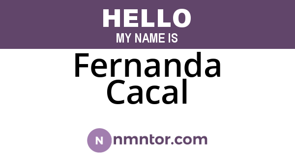 Fernanda Cacal