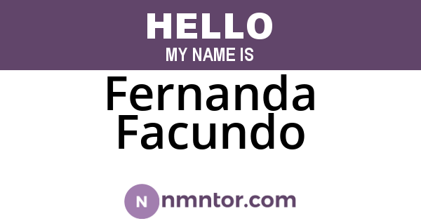 Fernanda Facundo