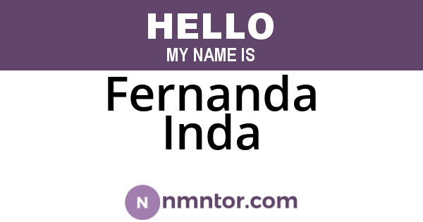 Fernanda Inda