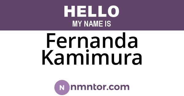 Fernanda Kamimura