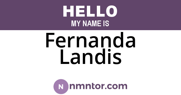 Fernanda Landis
