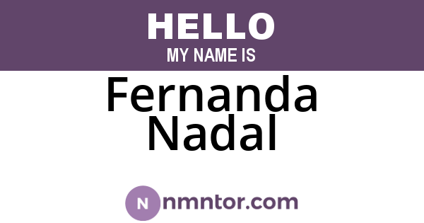 Fernanda Nadal