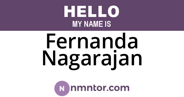Fernanda Nagarajan