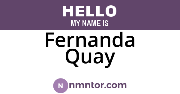 Fernanda Quay