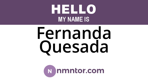 Fernanda Quesada