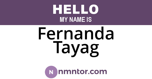 Fernanda Tayag