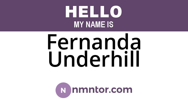 Fernanda Underhill