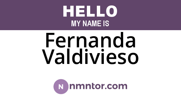 Fernanda Valdivieso