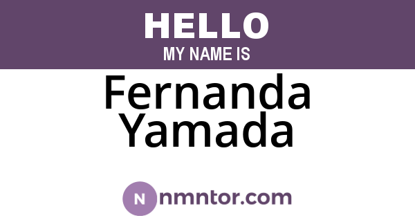 Fernanda Yamada